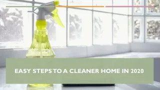 easy steps to a cleaner home in 2020