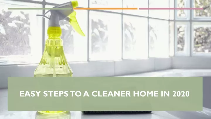easy steps to a cleaner home in 2020