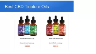 CBD Oil and Tincture  - Lake Harvest Trusted Brand