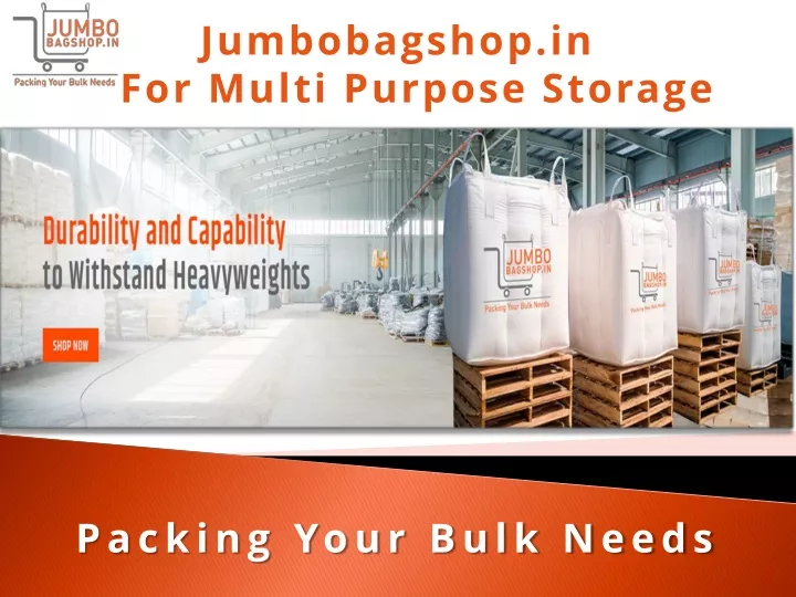 jumbobagshop in for multi purpose storage