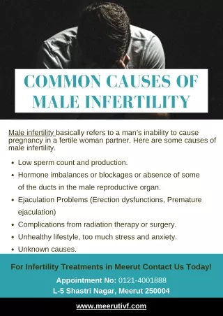 Common Causes of Male Infertility