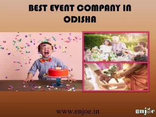 Best Event Organizing Company in Bhubaneswar,Puri,Sambalpur,Odisha | Enjoe Events