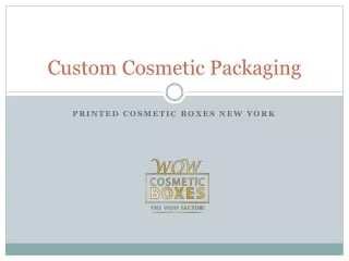 custom cosmetic packaging