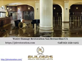 Water Damage Restoration Process | Emergency Water Damage San Bernardino