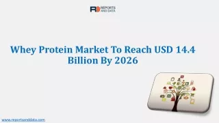 Whey Protein Market - Industry Analysis, Size, Share, Growth, Trends And Forecast 2020 - 2026