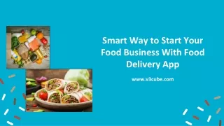 smart way to start your food business with food