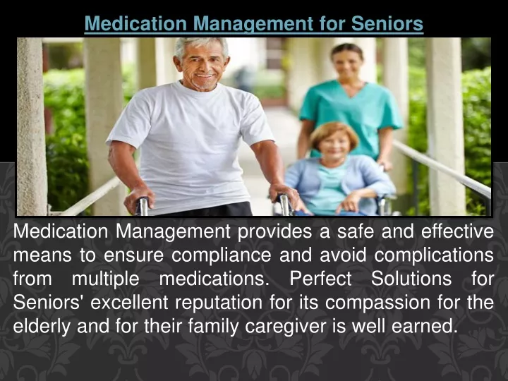 medication management for seniors