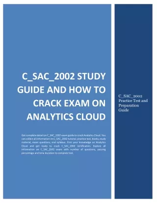 C_SAC_2002 Study Guide and How to Crack Exam on Analytics Cloud