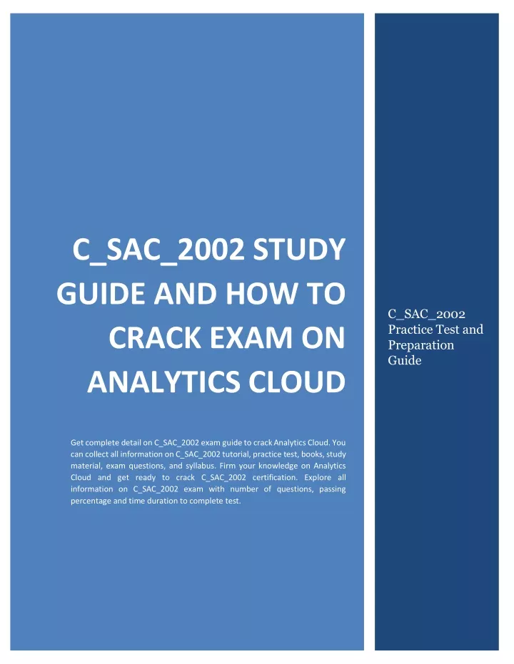 c sac 2002 study guide and how to crack exam
