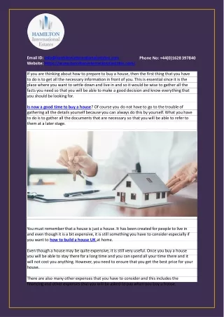 How to prepare to buy a house?