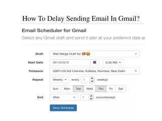 how to delay sending email in gmail
