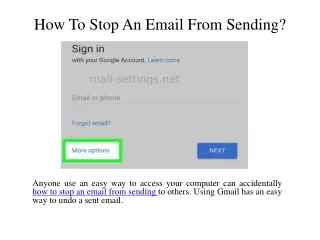 how to stop an email from sending