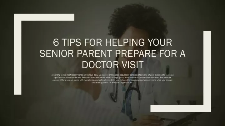 6 tips for helping your senior parent prepare