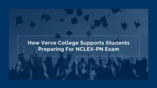 how verve college supports students preparing