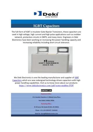 igbt capacitors