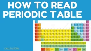 how to read periodic table