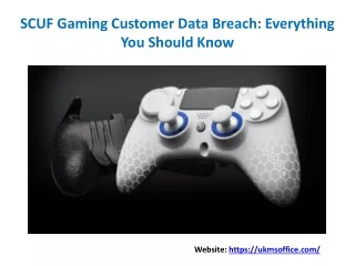 SCUF Gaming Customer Data Breach: Everything You Should Know