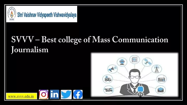 svvv best college of mass communication journalism