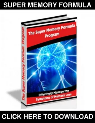 Super Memory Formula PDF, eBook by Dr. Michael J. Duckett