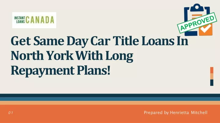 get same day car title loans in north york with long repayment plans