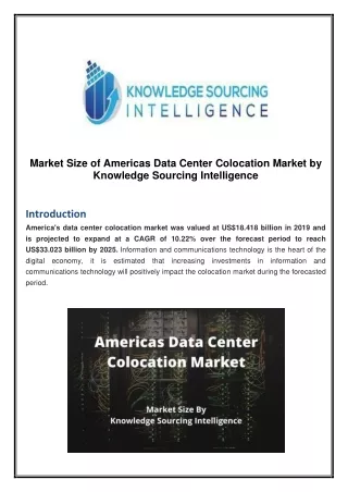 market size of americas data center colocation