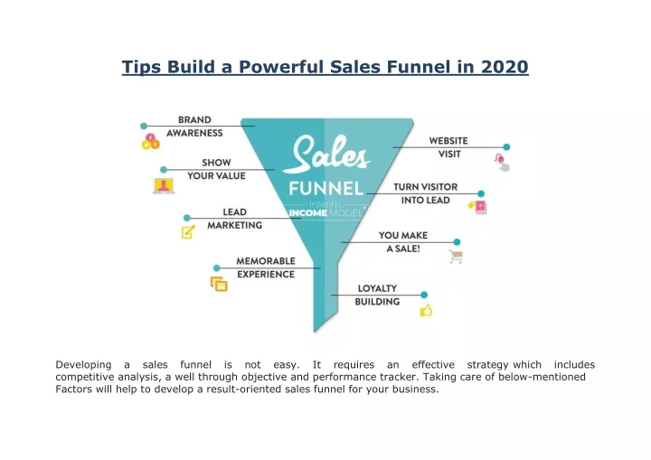 tips build a powerful sales funnel in 2020