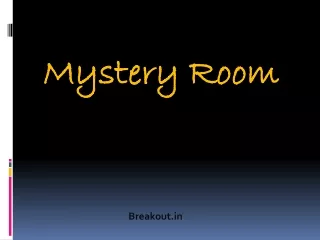 Mystery Rooms: The #1 Real-Life Escape Room Game