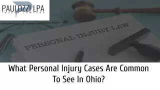what personal injury cases are common