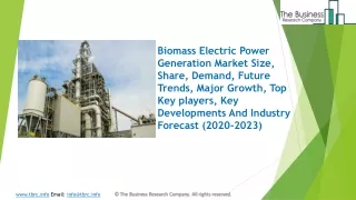 biomass electric power generation market size