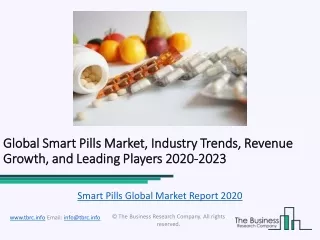 Global Smart Pills Market Report Trends, Growth and Revenue To 2023