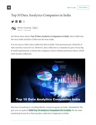 Top 10 Data Analytics Companies in India