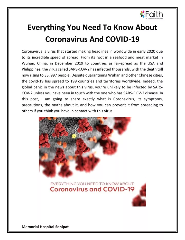 everything you need to know about coronavirus