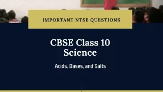 Important Questions of Chapter Acids, Bases, and Salts
