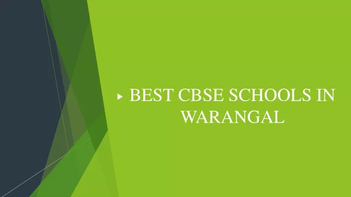 best cbse schools in warangal