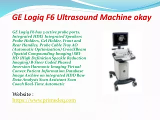 GE Voluson Ultrasound Machine