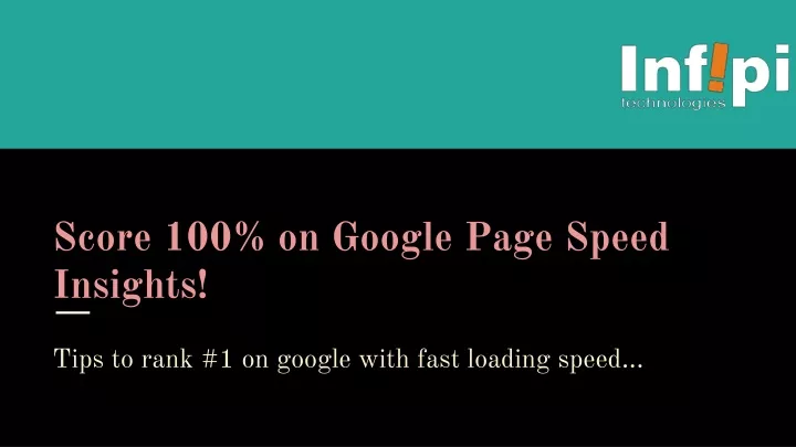 score 100 on google page speed insights