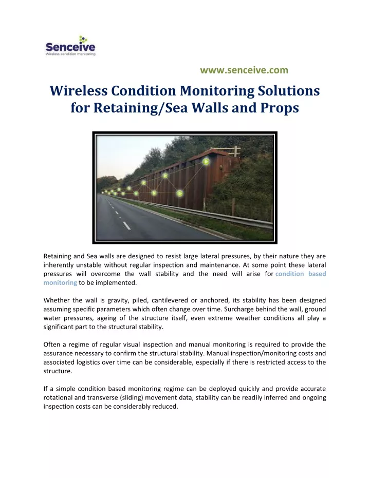 www senceive com wireless condition monitoring