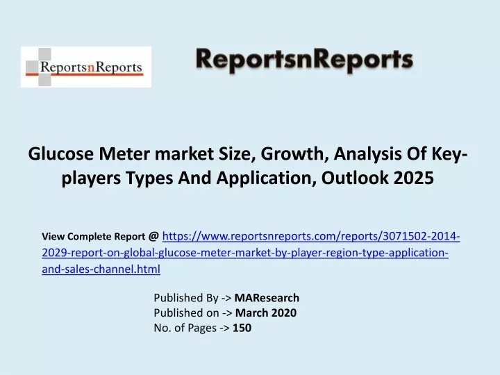 glucose meter market size growth analysis of key players types and application outlook 2025