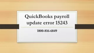 quickbooks payroll update error 15243