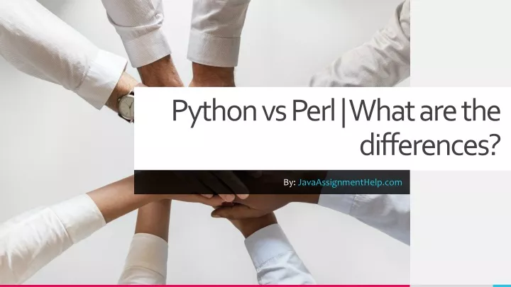 python vs perl what are the differences