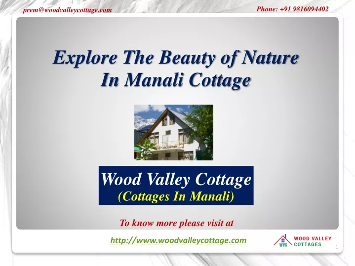 explore the beauty of nature in manali cottage