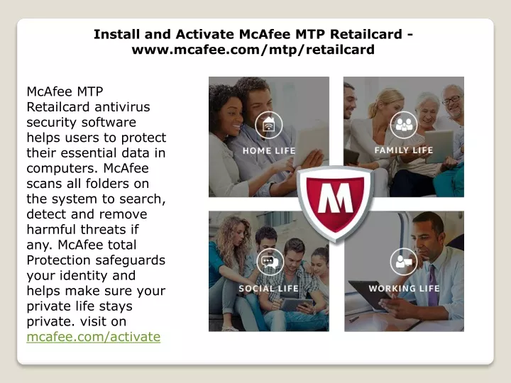 install and activate mcafee mtp retailcard