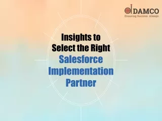 insights to select the right salesforce