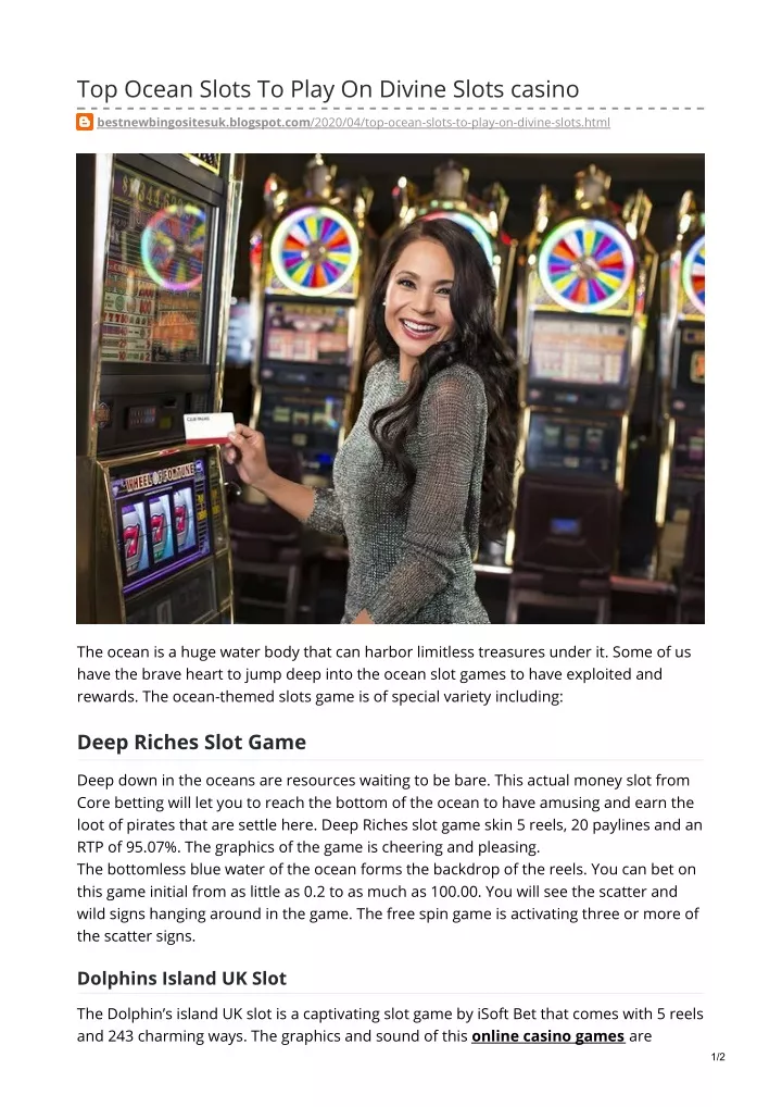 top ocean slots to play on divine slots casino