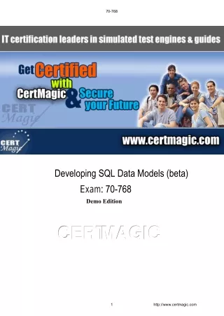 Developing SQL Data Models Exam Dumps For Microsoft 70-768 Exam