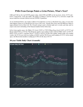 PMIs From Europe Paints a Grim Picture, What's Next?