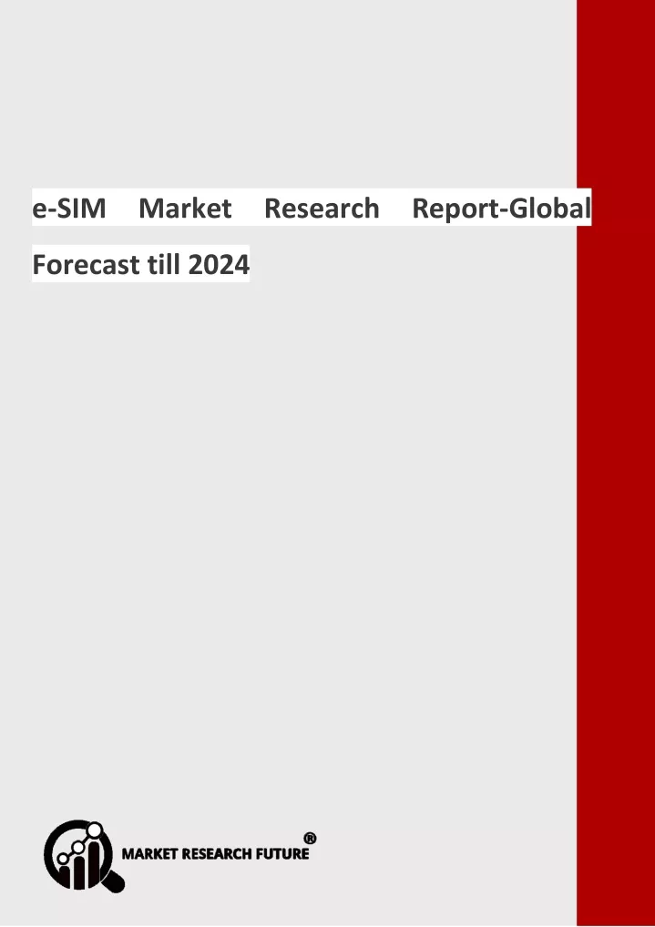 e sim market research report global forecast till