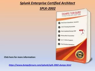 splunk enterprise certified architect