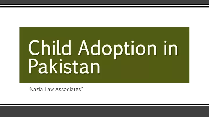 child adoption in pakistan