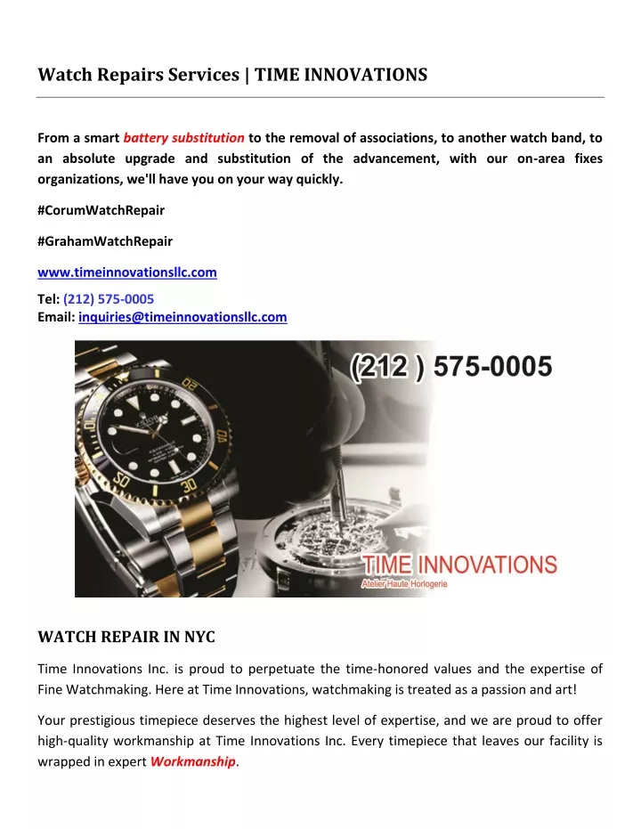 watch repairs services time innovations